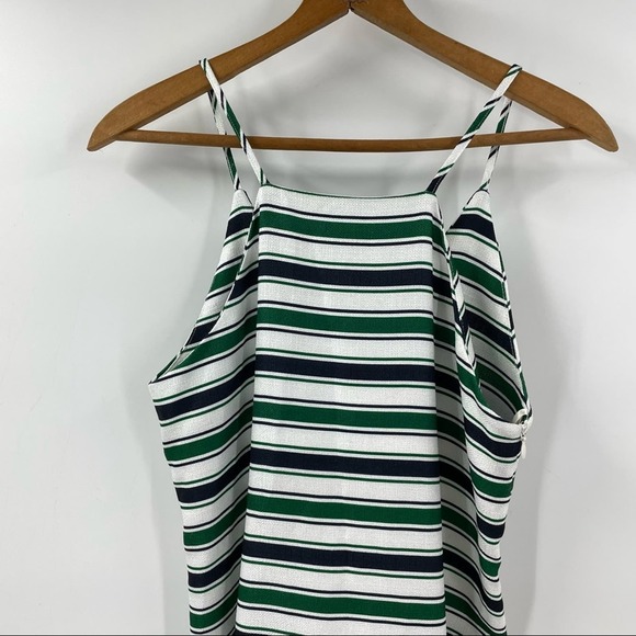 J.O.A. Striped Maxi Dress Side Slits Y2K 90s XS - Picture 2 of 10